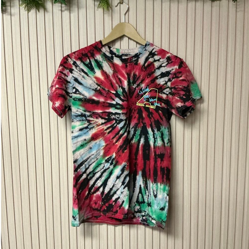 Travis Scott Astroworld Europe Tour Tie-Dye "Wish You Were Here" T-Shirt Size S